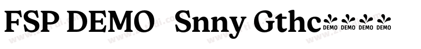 FSP DEMO   Snny Gthc字体转换
